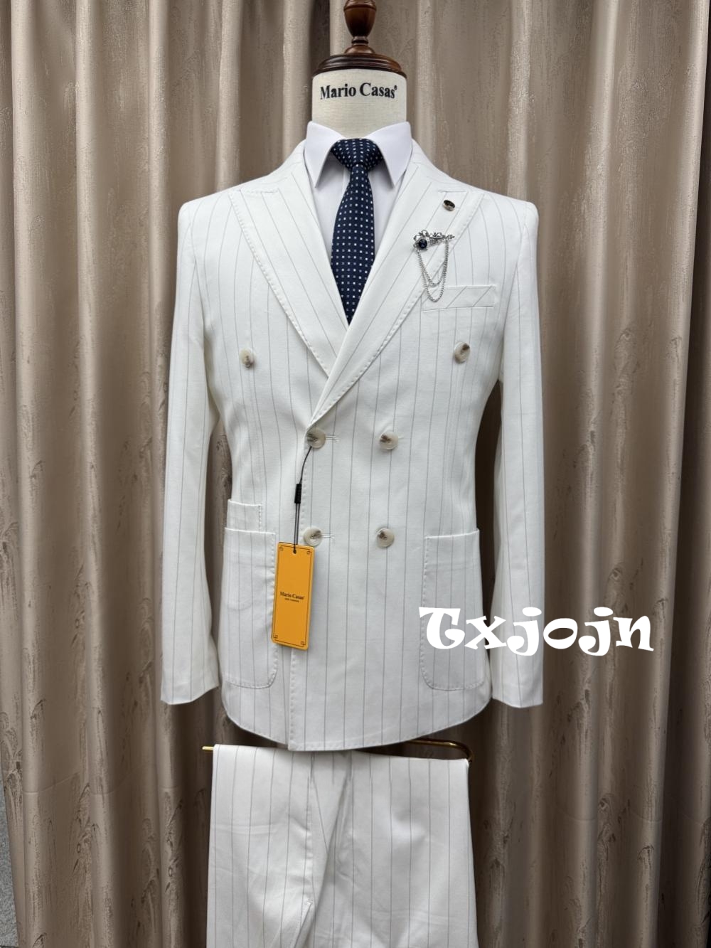 Elegant Formal Men'S Wear - 2026 Neues gestreiftes Anzug-Set 2-teilig für
