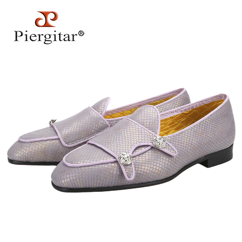 Scale - Men Formals & Ethnic Wear - Piergitar Violet Dragon Scale Muster Echtes