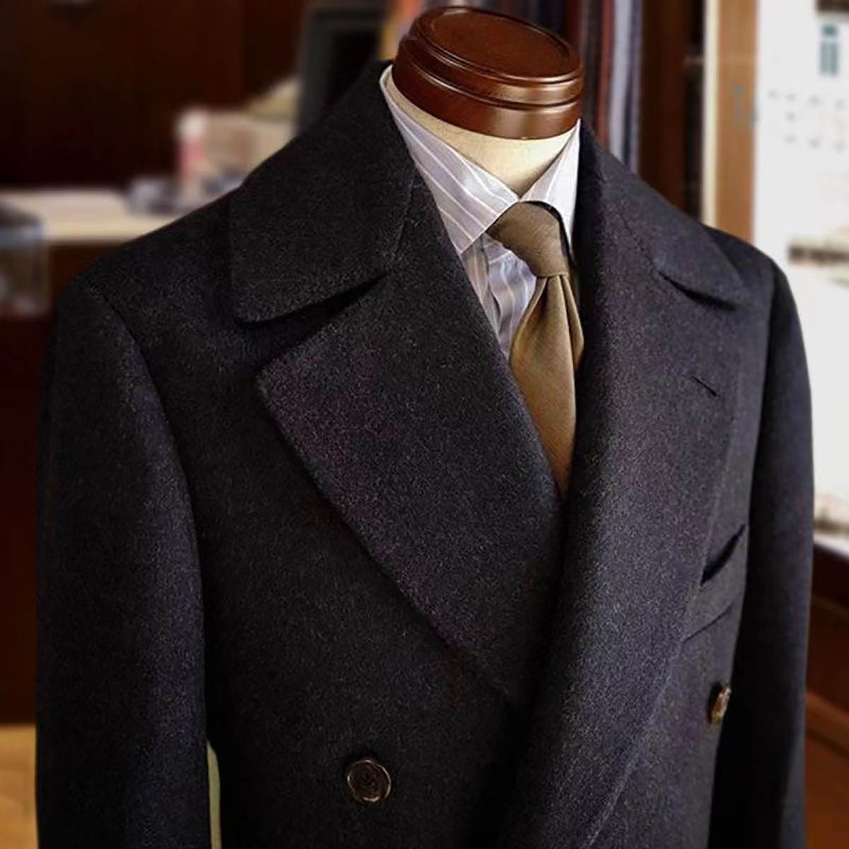 Men'S Formal Wear In Winter - Maßgeschneiderter Vintage-Mode-Wollmantel für Herren, Winter-Warm-Overcoat, klassische