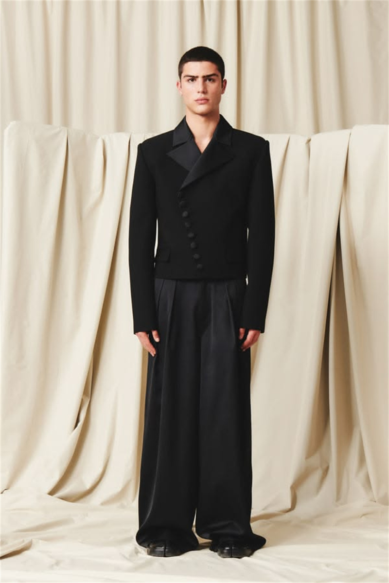 Men Formal Wear With Coat - Lässige Herrenanzüge 2-teilig Blazer+Hose Baumwolle Modischer