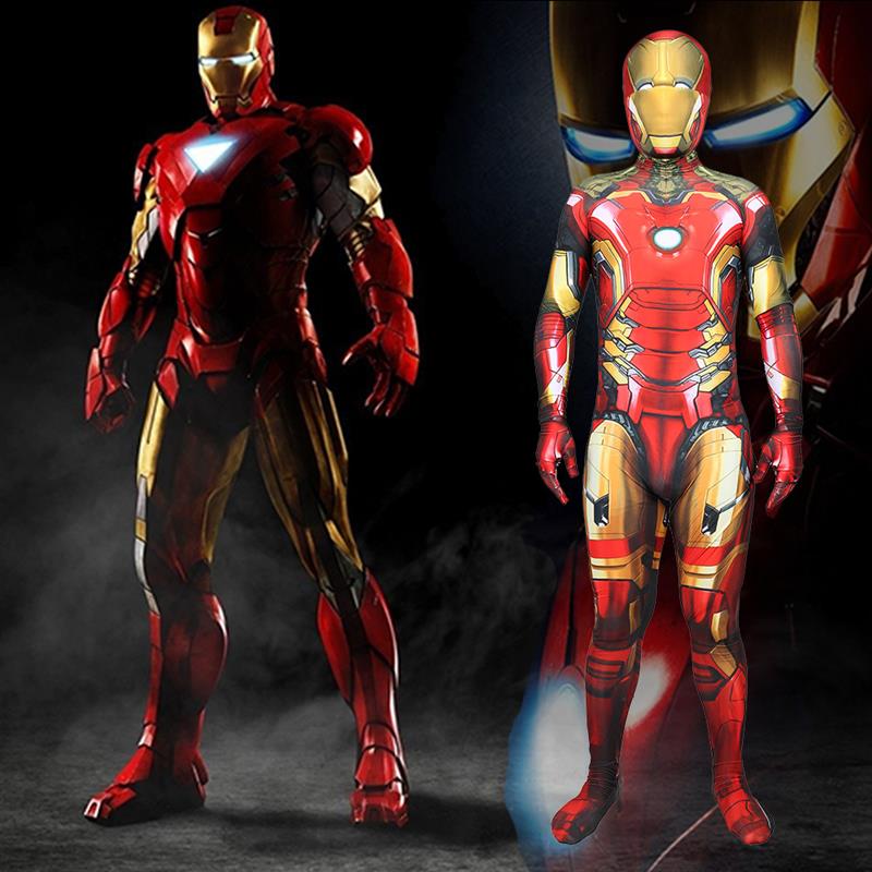Men'S Ethnic & Formal Designer Wear Studio S - Iron Man Cosplay-Anzug Enger Einteiler Bühnenkostüm