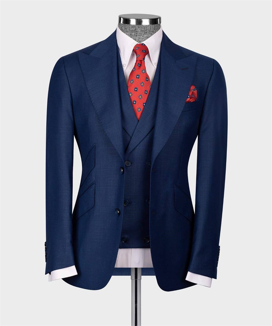 Eleganter marineblauer klassis – Elegant Formal Men'S Wear Bewertung und Preis