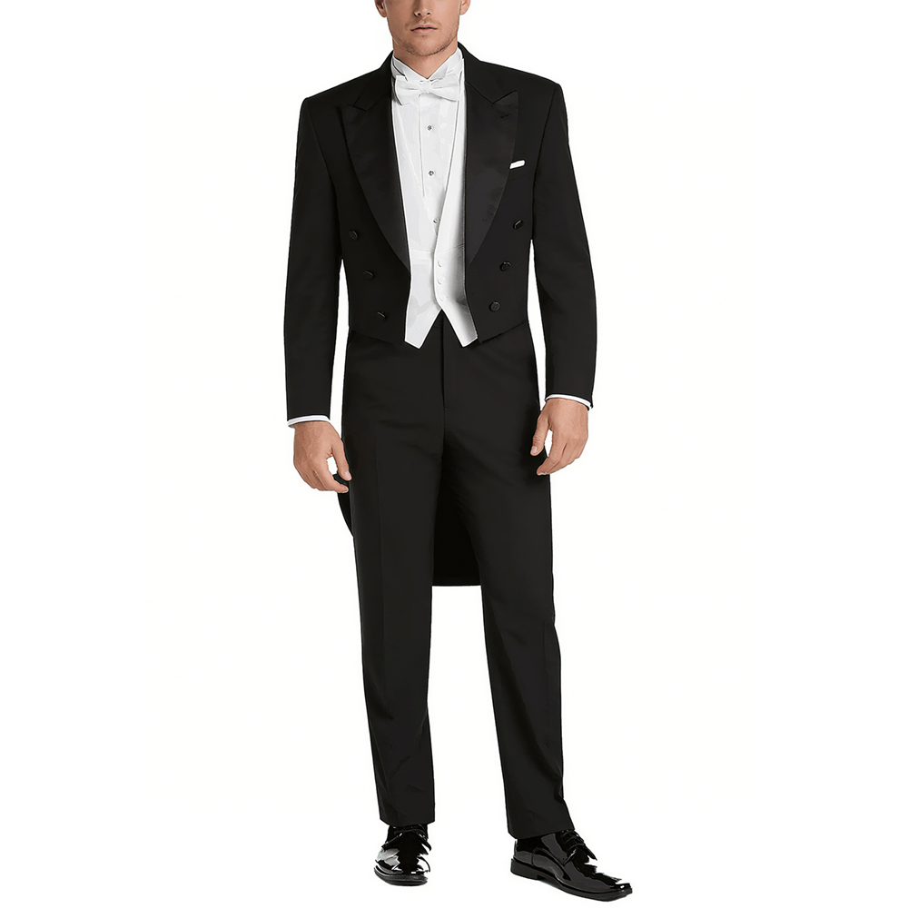 Herren-Anzug-Set aus Satin mit – Elegant Formal Men'S Wear Bewertung und Preis