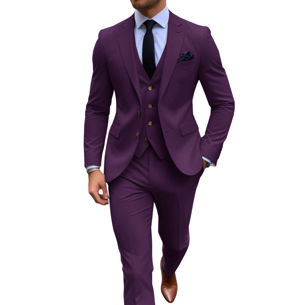 Rosa 3-teilige Herrenanzüge fü – Men Formal Wear Pink Bewertung und Preis