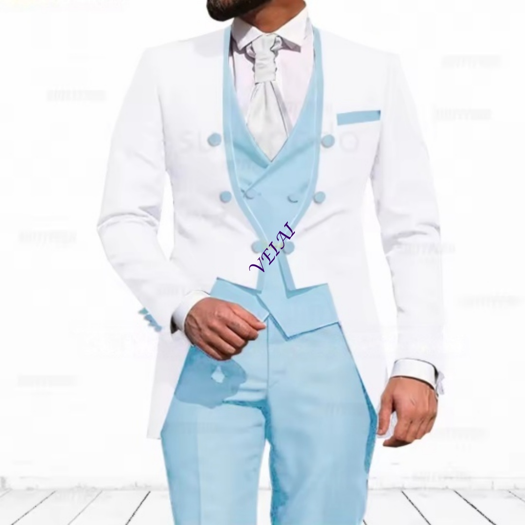 Maßgeschneiderter himmelblauer – Elegant Formal Men'S Wear Bewertung und Preis