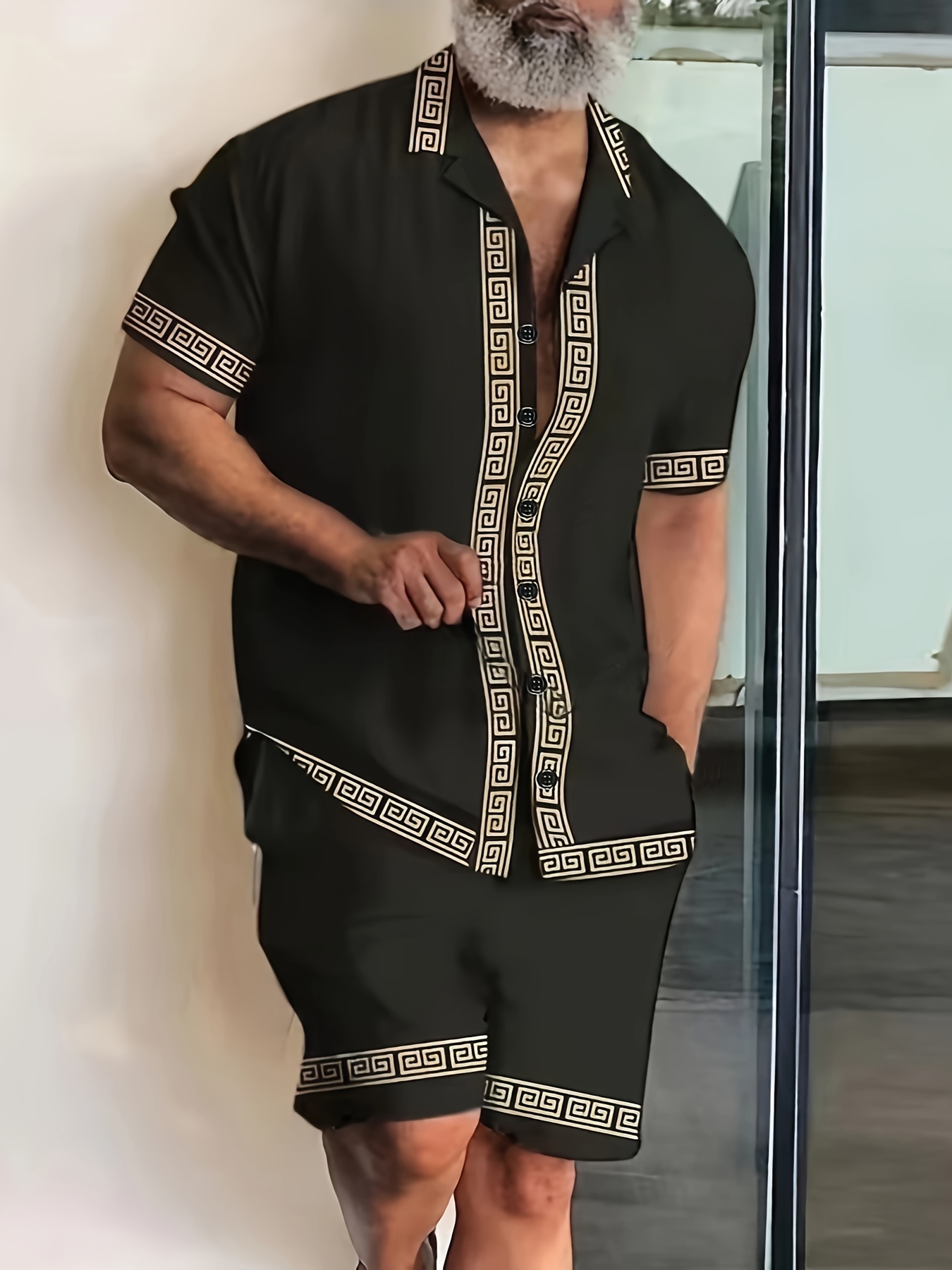 Herren Sommer Retro Ethno-Prin – Men'S Ethnic & Formal Designer Wear Studio S Bewertung und Preis