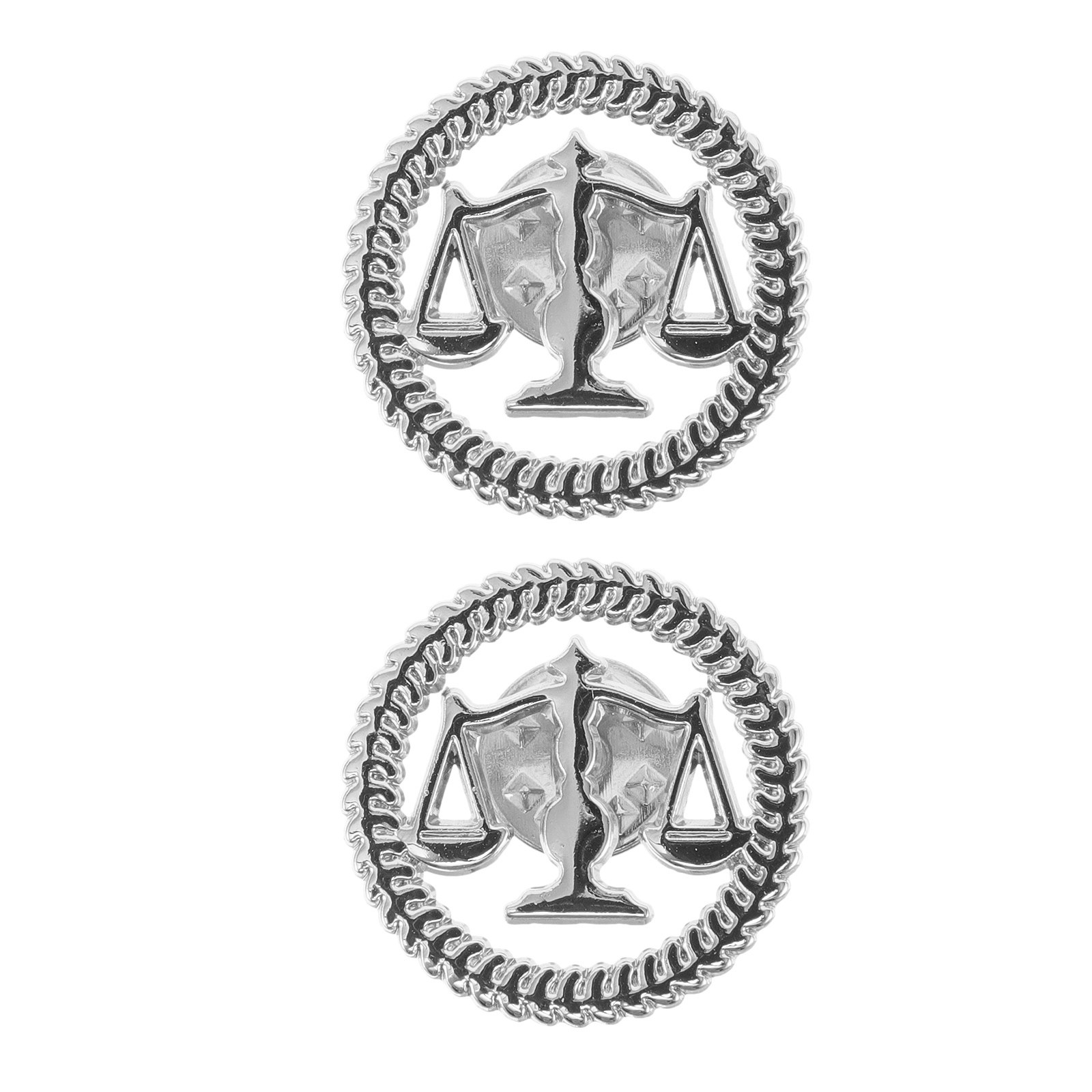 2er-Set Justitia-Anstecknadel  – Scale - Men Formals & Ethnic Wear Bewertung und Preis