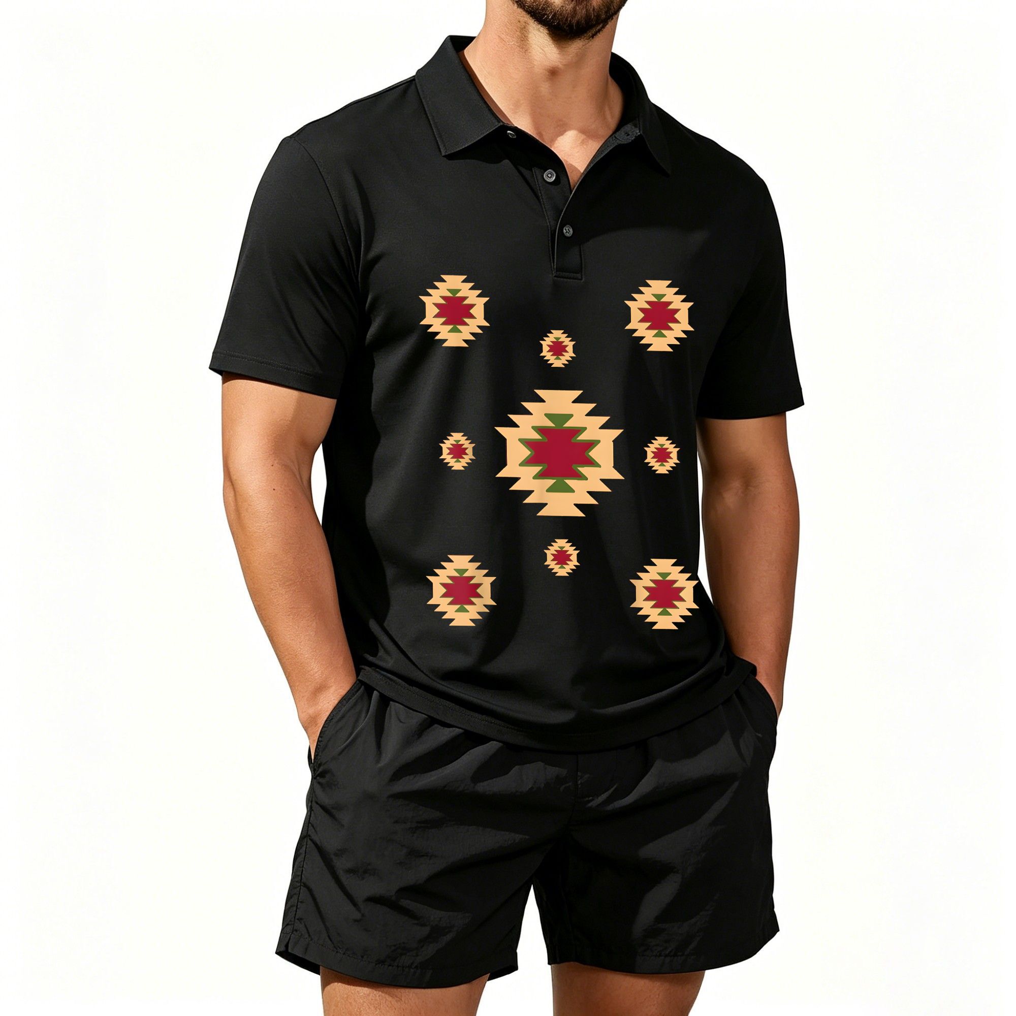 Herren Kurzarm-Poloshirt-Set,  – Men'S Ethnic & Formal Designer Wear Studio S Bewertung und Preis