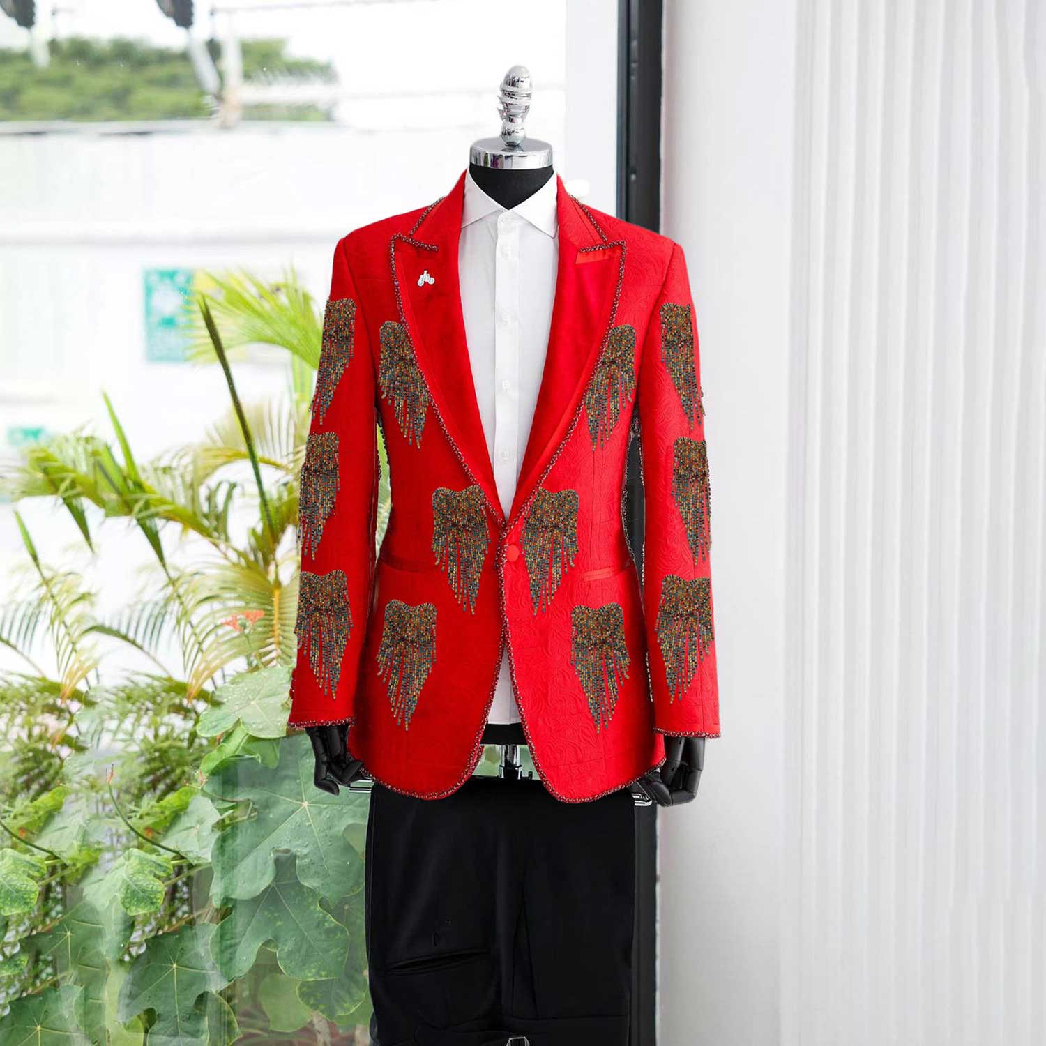 Mode Hochzeit Männer Anzug Kri – Men'S Formal Wear No Suit Bewertung und Preis
