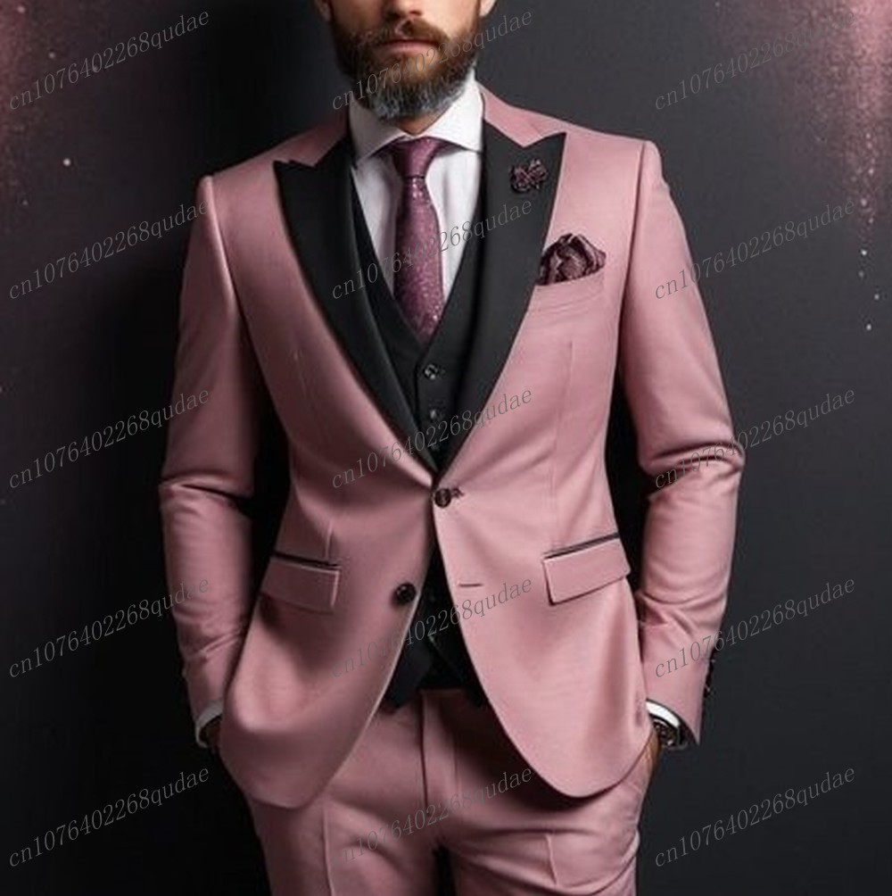 Dunkelrosa und schwarzer forme – Men Formal Wear Pink Bewertung und Preis