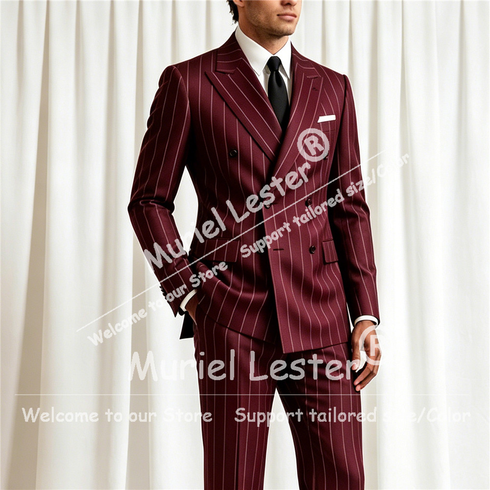 Eleganter Streifenanzug für He – Elegant Formal Men'S Wear Bewertung und Preis