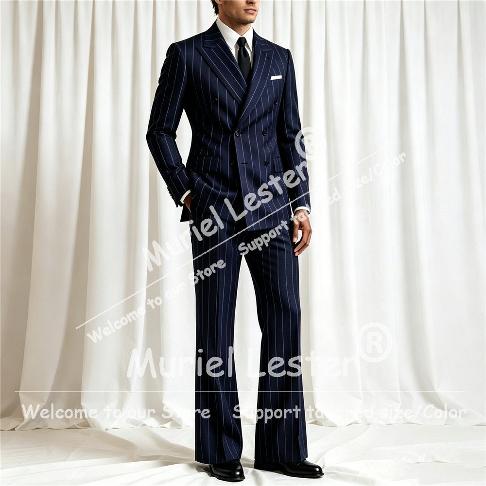 Eleganter Streifenanzug für He – Elegant Formal Men'S Wear Bewertung und Preis