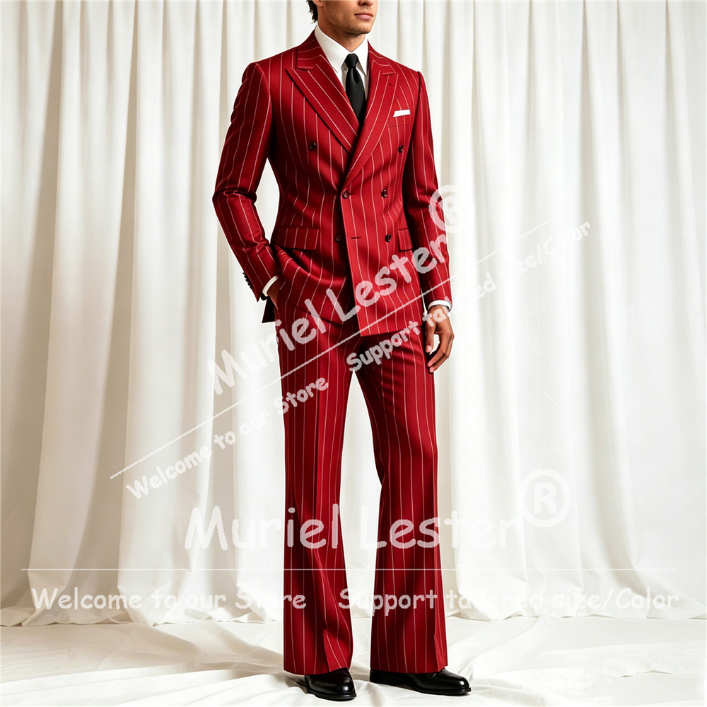 Eleganter Streifenanzug für He – Elegant Formal Men'S Wear Bewertung und Preis