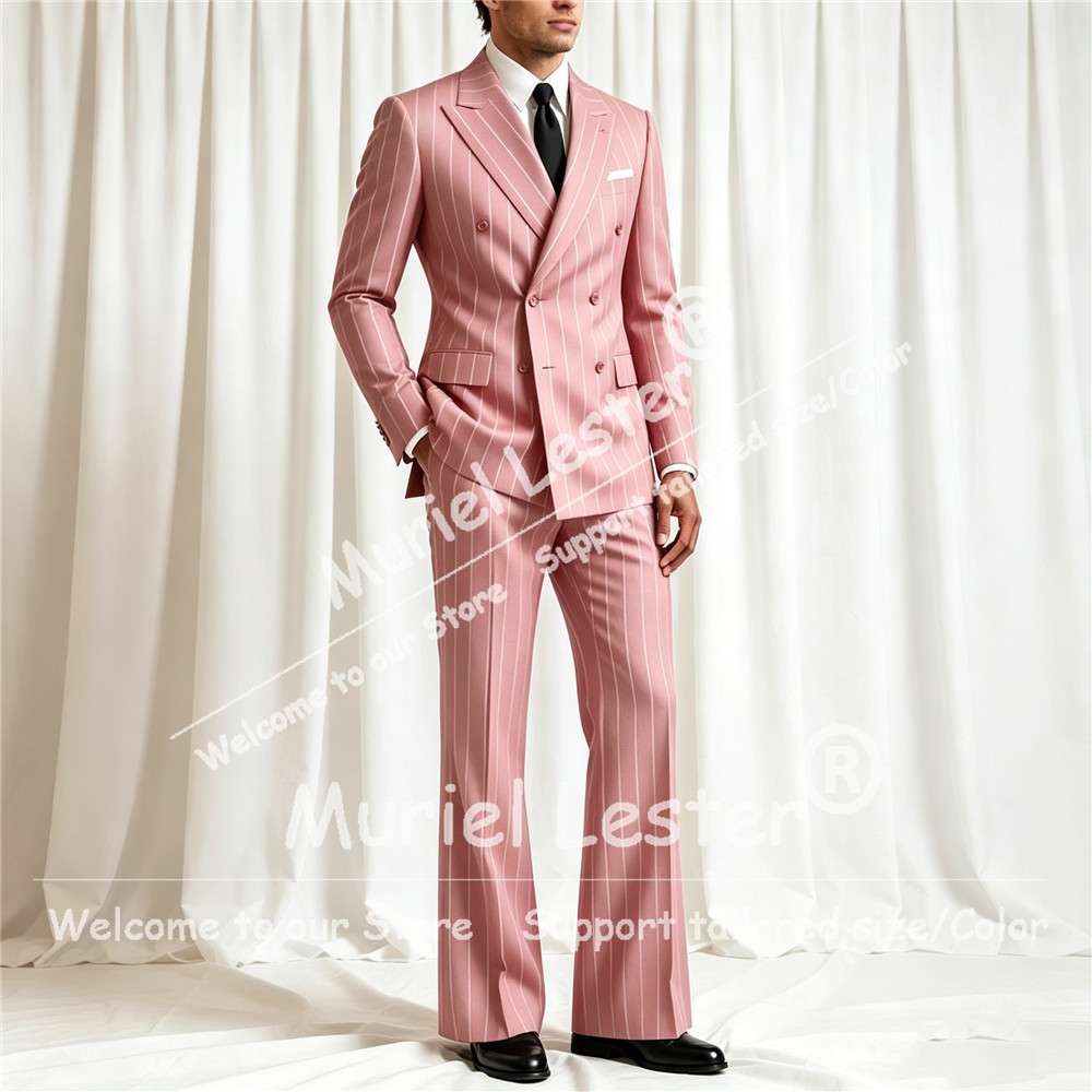 Eleganter Streifenanzug für He – Elegant Formal Men'S Wear Bewertung und Preis