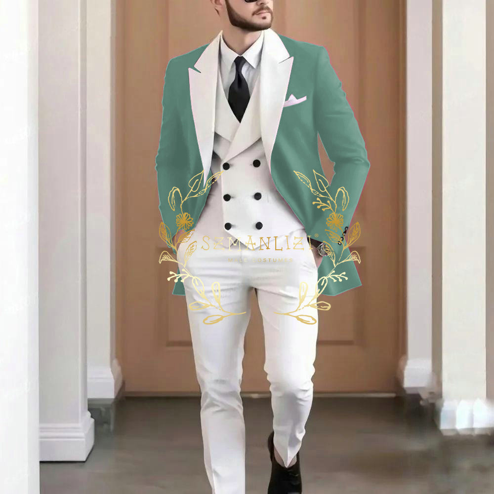 Eleganter burgunderroter 3-tei – Elegant Formal Men'S Wear Bewertung und Preis