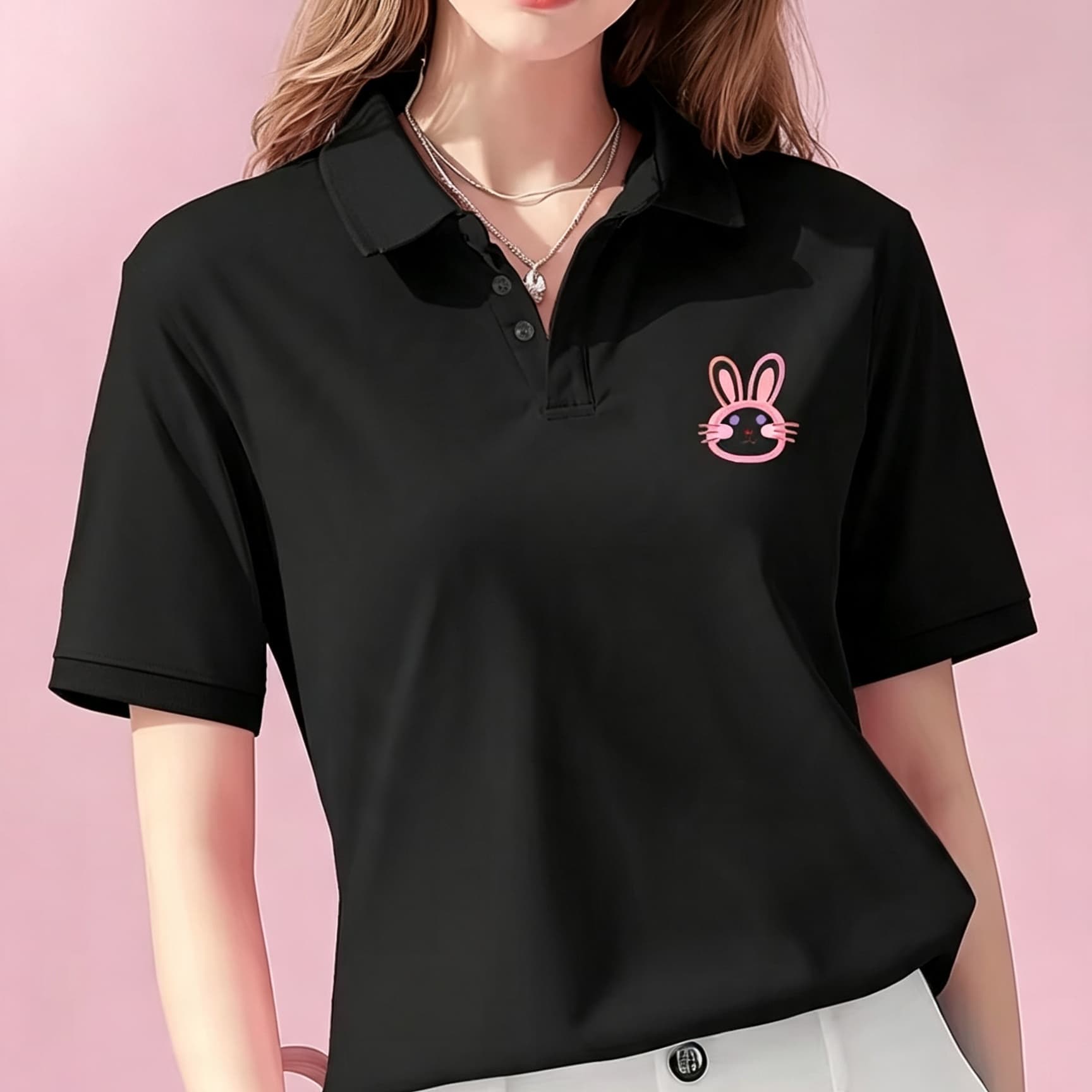 Unisex Schwarzes Poloshirt mit – Men Formal Wear Pink Bewertung und Preis